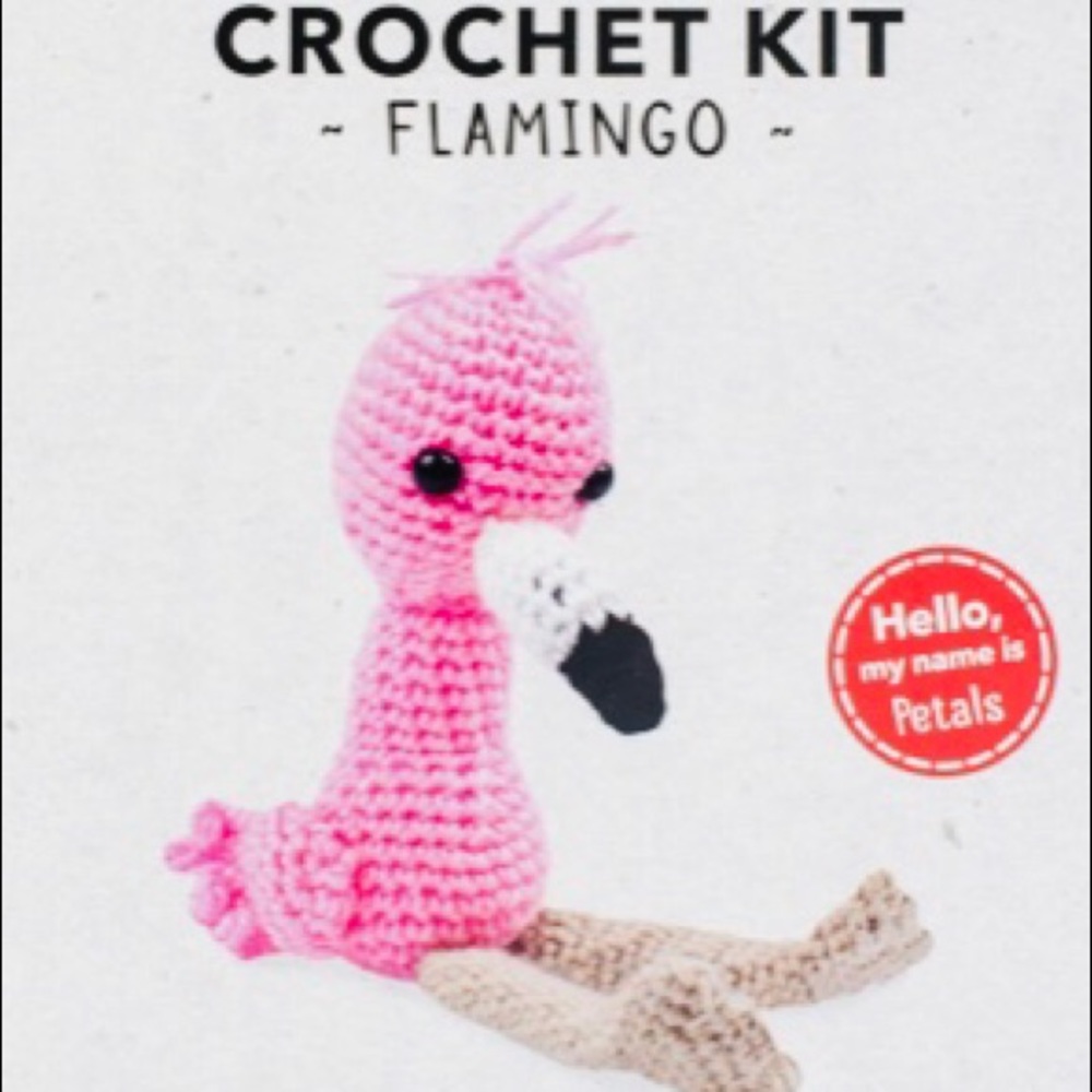 Crochet flamingo kit